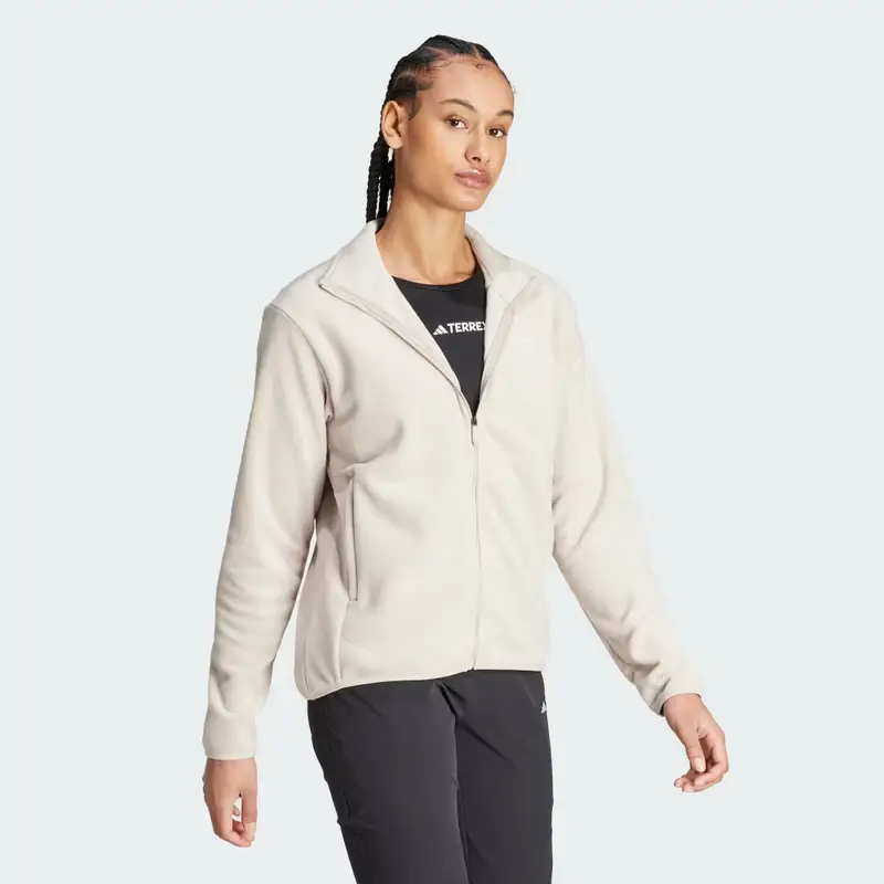 Giacca Terrex Multi-Zip Fleece Wonder Beige miniatura 3
