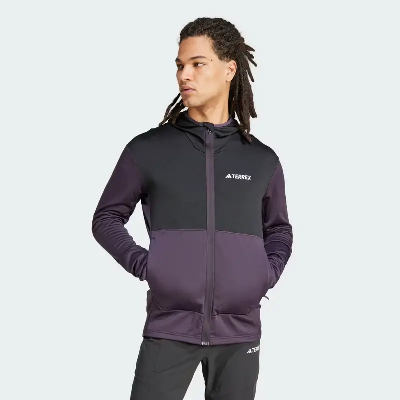 GIACCA TERREX XPERIOR LIGHT FLEECE HOODED Aurora Black