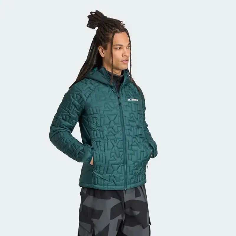 Giacca Terrex Xperior PrimaLoft Loose Fill Insulated Hooded Aurora Ivy miniatura 3