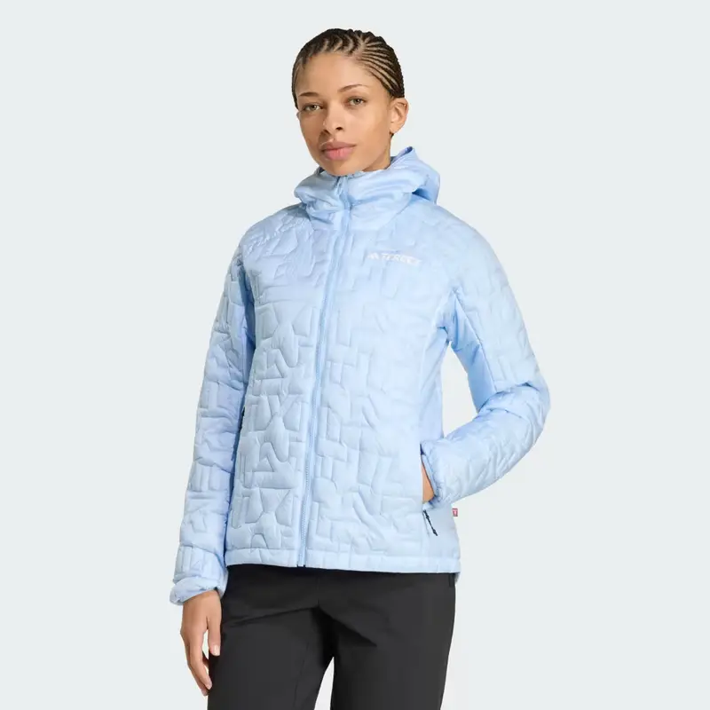 Giacca Terrex Xperior PrimaLoft Loose Fill Insulated Hooded Glow Blue