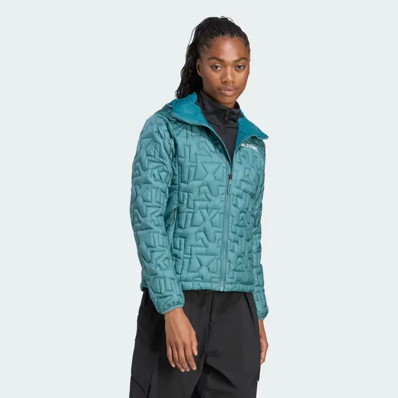 Giacca Terrex Xperior PrimaLoft Loose Fill Insulated Hooded Preloved Teal miniatura 3