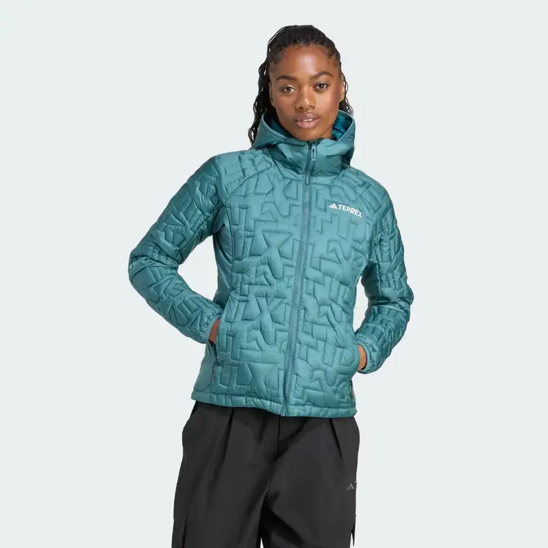 Giacca Terrex Xperior PrimaLoft Loose Fill Insulated Hooded Preloved Teal