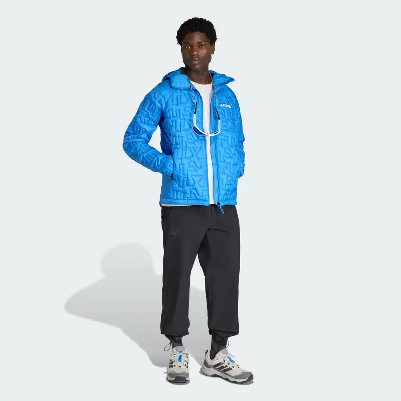 Giacca Terrex Xperior PrimaLoft Loose Fill Insulated Hooded Ray Blue miniatura 3