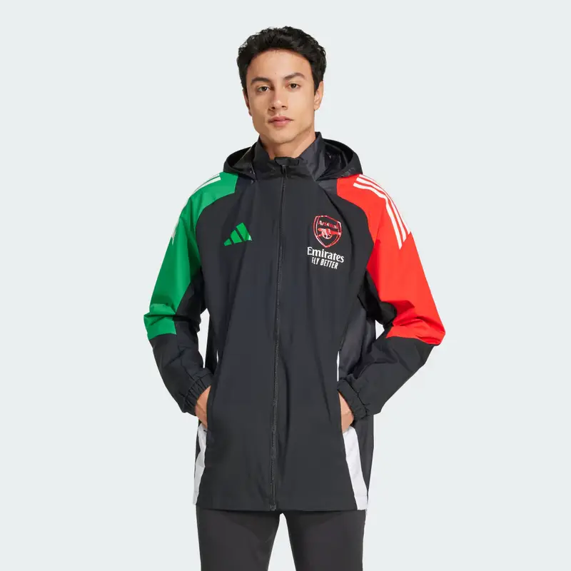 Giacca Tiro 24 All-Weather Arsenal FC Black