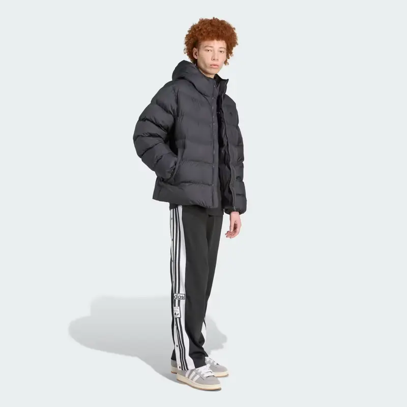 Giacca Tonal Hooded Puffer Black miniatura 3