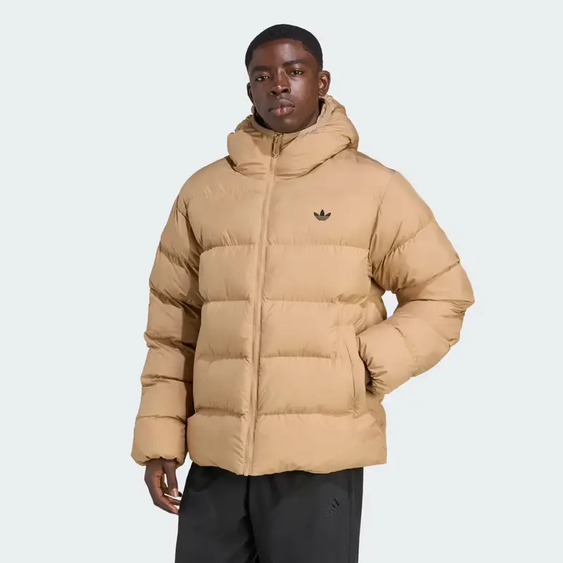 Giacca Tonal Hooded Puffer Cardboard