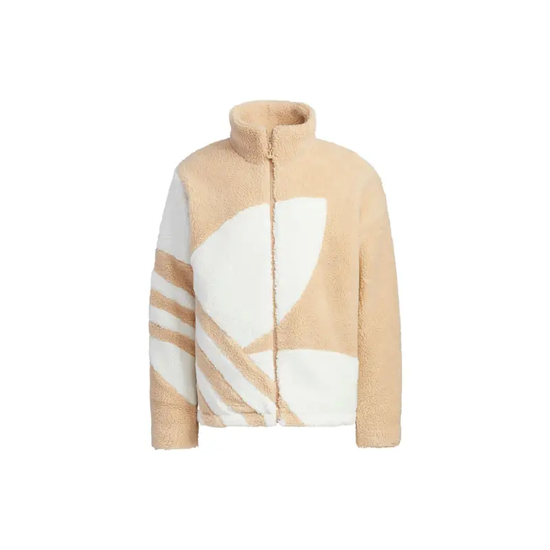 Giacca Unisex Adidas Originals in Pile Spesso Marrone HR3487 L