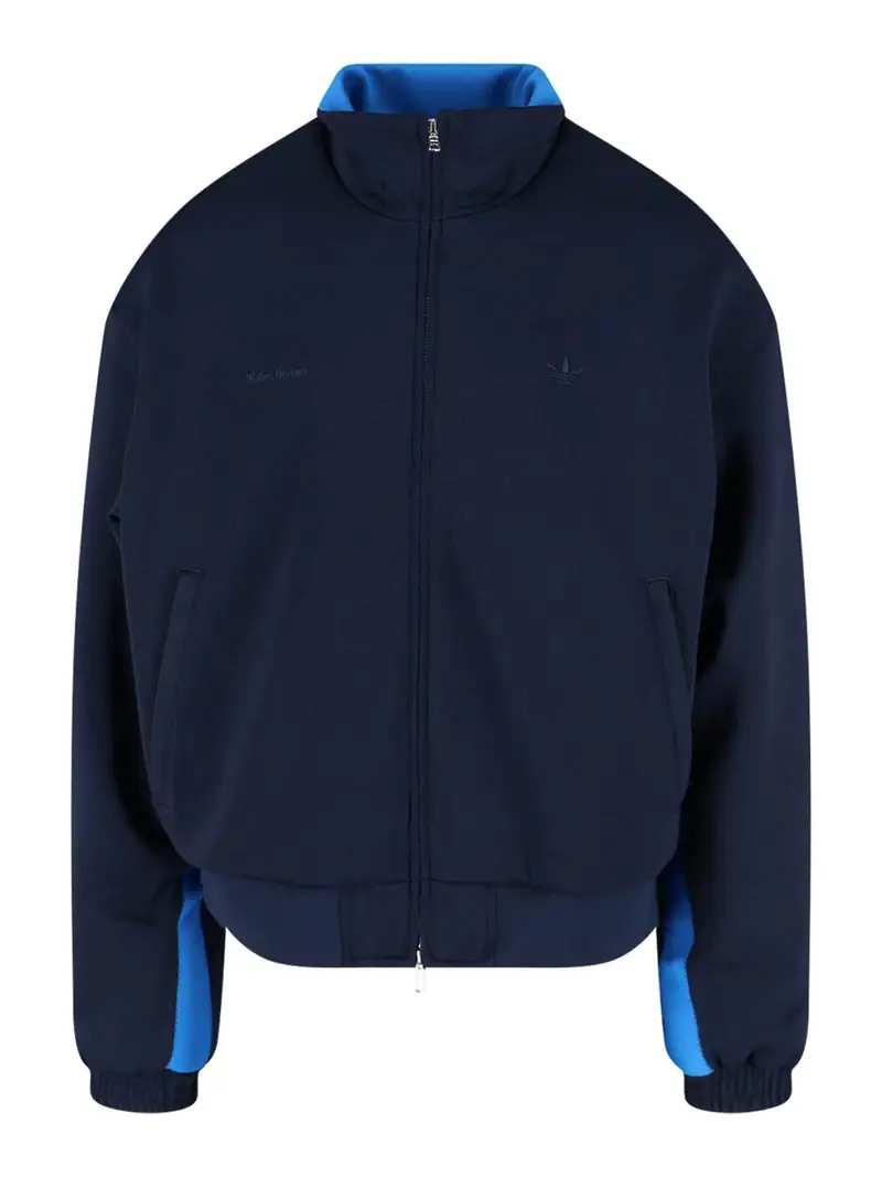 Giacca Zip Logo Blu