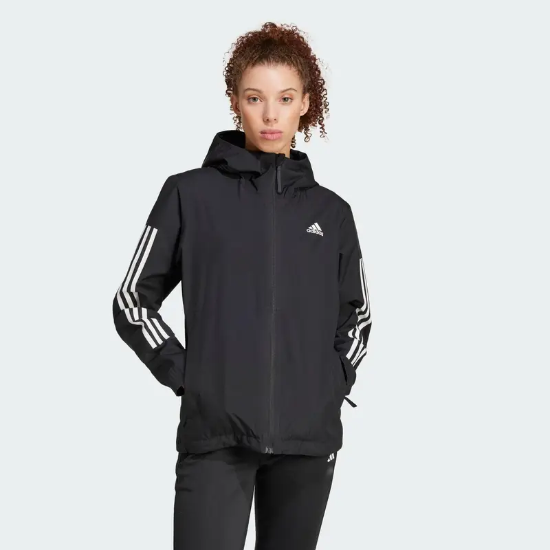 Giacche Essentials 3-Stripes RAIN.RDY | Adidas Nero