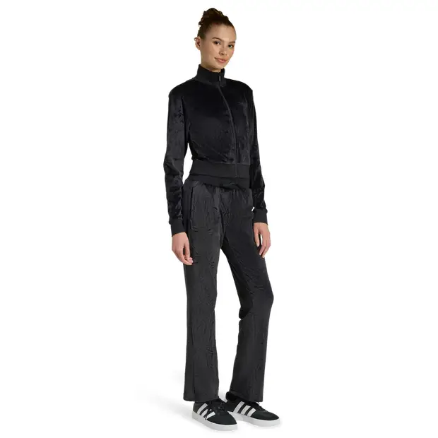 Glam Velvet Tracksuit Donna - Tute da ginnastica Nero - Mesh Black