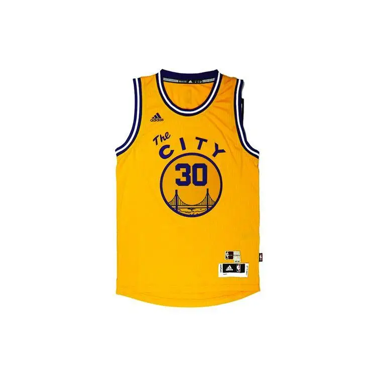 Golden State Warriors NBA Stephen Curry 30 Maglia City Comodo Canottiera Sportiva da Basket Uomo Top Giallo 7412A-3GA-K91199 XXL
