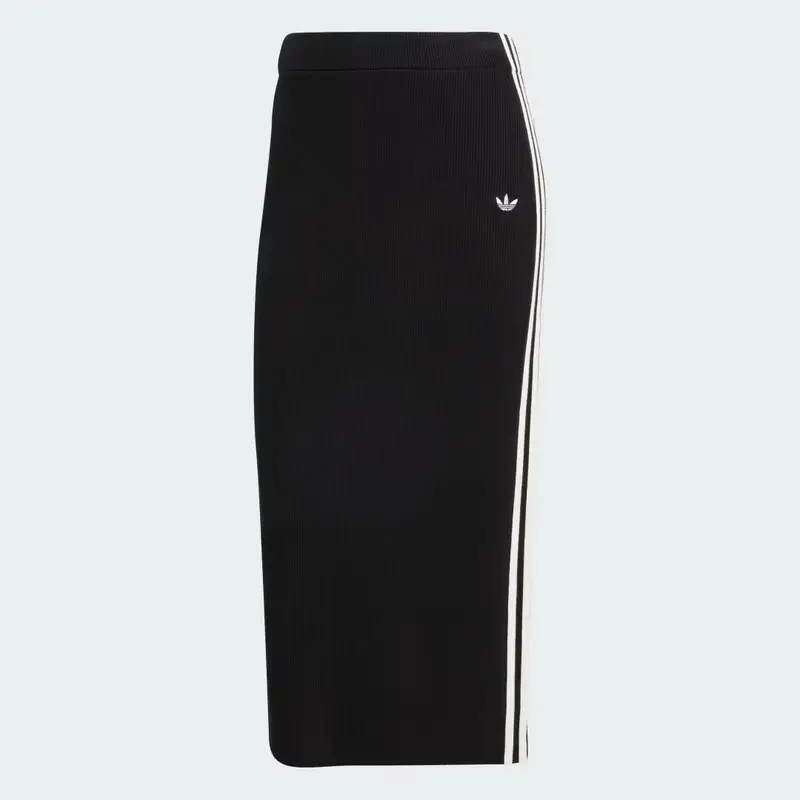 Gonna adicolor Knit 3-Stripes Black miniatura 4