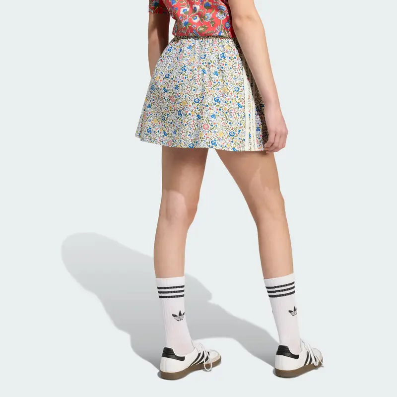 Gonna adidas Originals x Liberty London Kids Off White miniatura 2