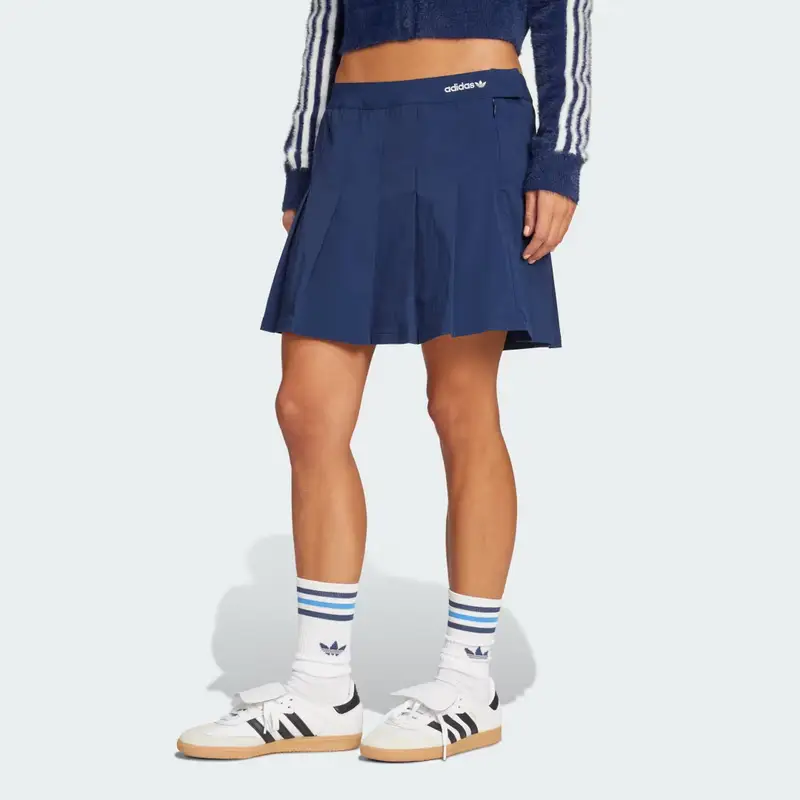 Gonna Pleated Night Indigo