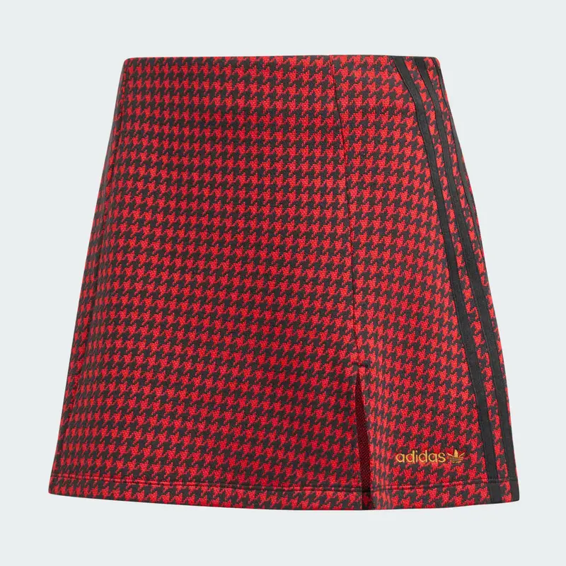 Gonna sartoriale con motivo pied-de-poule Better Scarlet miniatura 4