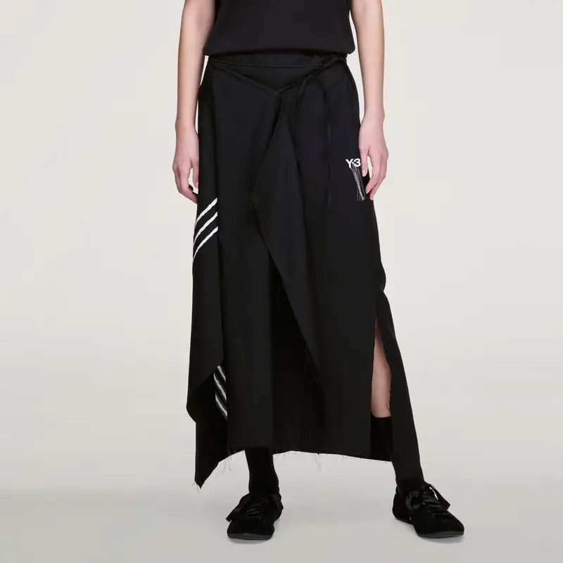 GONNA Y-3 SPORT UNIFORM RAW CUT 3 STRIPES Black miniatura 4