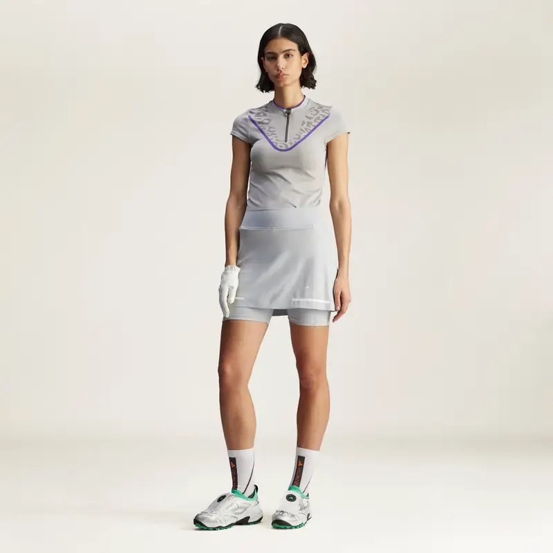 Gonnellino da golf adidas by Stella McCartney TrueNature Clear Onix miniatura 3