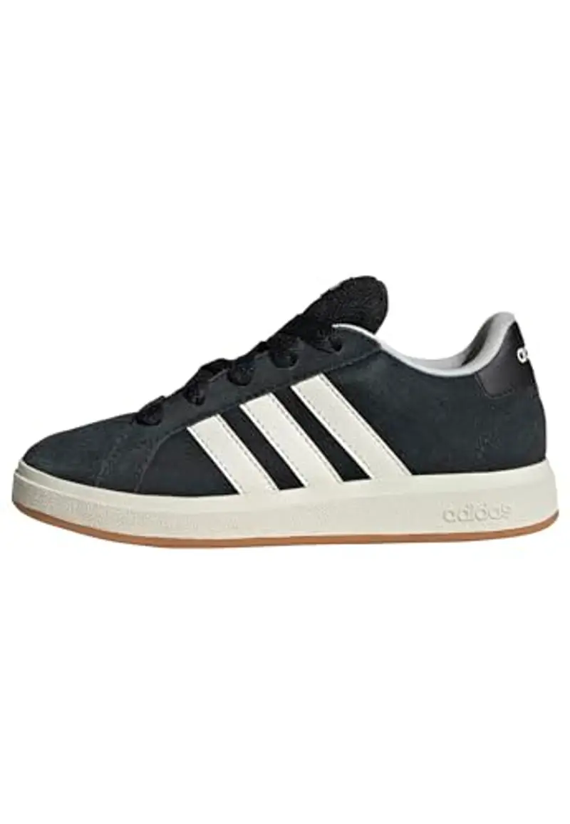 adidas Grand Court 00s Shoes Kids, Scarpe, Core Black/off White/Gum, 23.5 EU