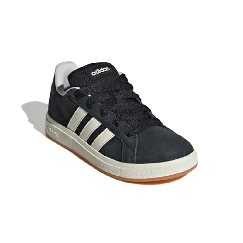 adidas Grand Court 00s Shoes Kids, Scarpe, Core Black/off White/Gum, 28 EU miniatura 3
