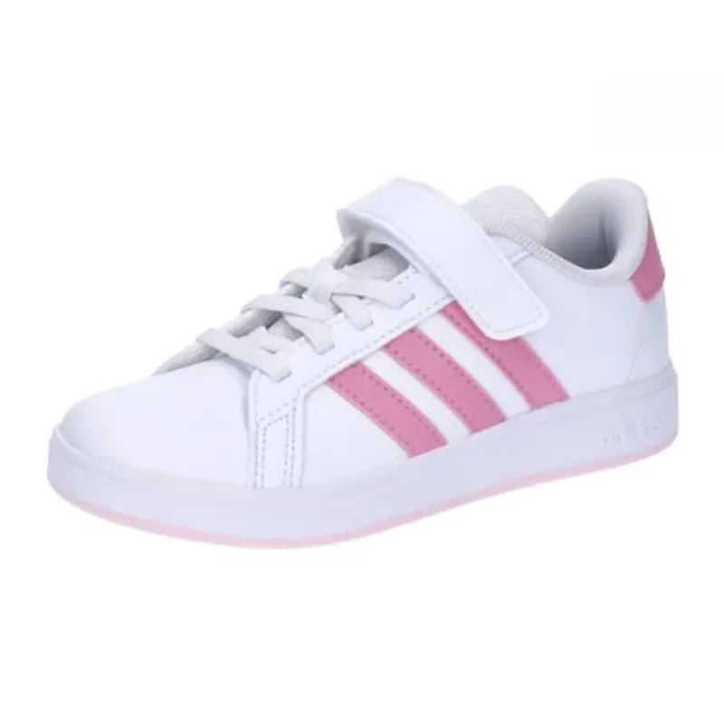 adidas Grand Court 2.0 Shoes Children, Scarpe da Tennis, Cloud White/Bliss Pink/Clear Pink, 28 EU