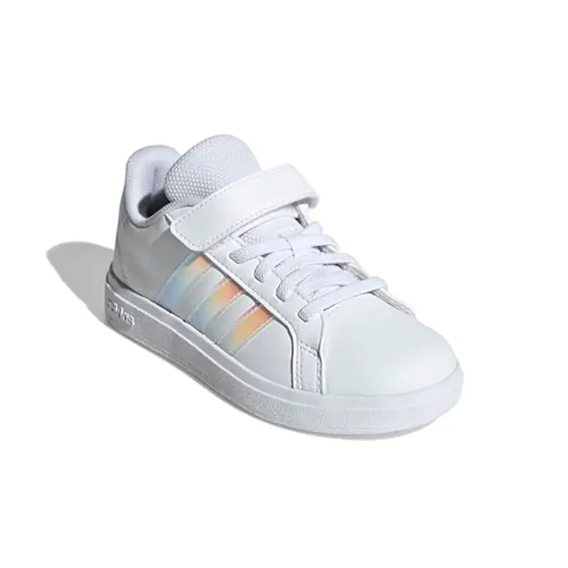 adidas Grand Court 2.0 Shoes Children, Scarpe da Tennis, Cloud White/Iridescent/Cloud White, 28 EU miniatura 3