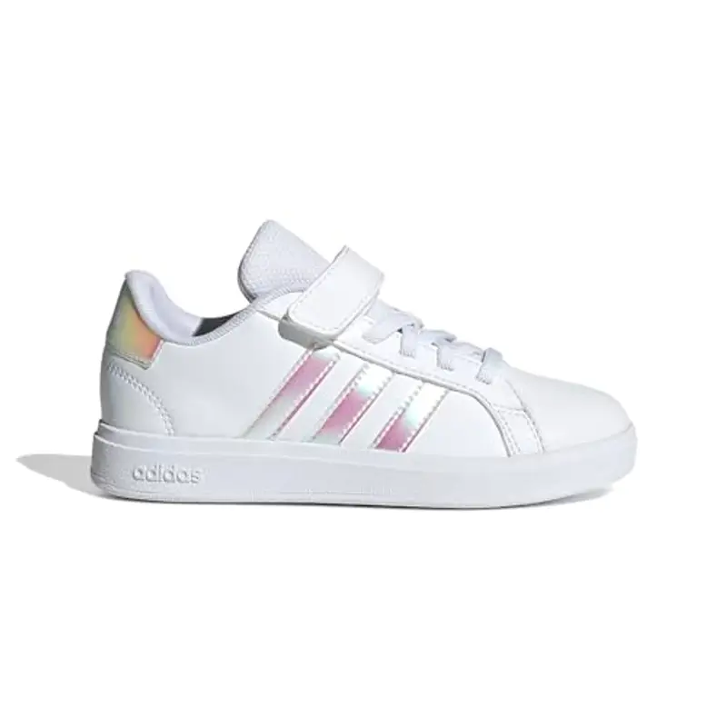 adidas Grand Court 2.0 Shoes Children, Scarpe da Tennis, Cloud White/Iridescent/Cloud White, 29 EU miniatura 2