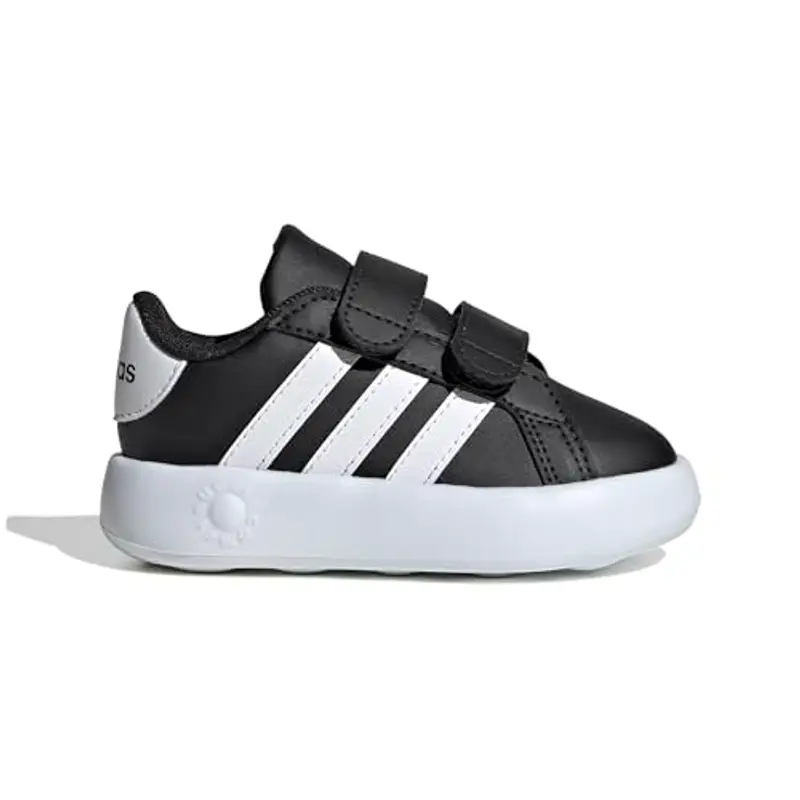 adidas Grand Court 2.0 Shoes Kids, Scarpe da Tennis Unisex - Bimbi 0-24, Black White, 25 EU miniatura 2