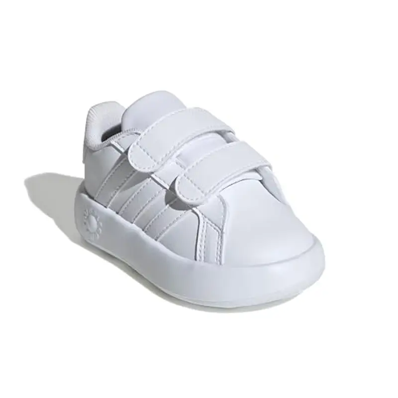 adidas Grand Court 2.0 Shoes Kids, Scarpe da Tennis Unisex - Bimbi 0-24, Cloud White Cloud White Grey, 19 EU miniatura 3