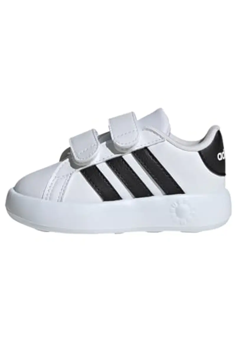 adidas Grand Court 2.0 Shoes Kids, Scarpe da Tennis Unisex - Bimbi 0-24, Cloud White Core Black Cloud White, 25.5 EU