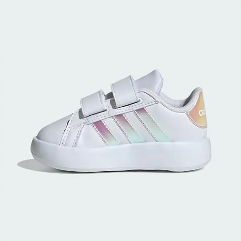 adidas Grand Court 2.0 Shoes Kids, Scarpe da Tennis Unisex - Bimbi 0-24, Cloud White Iridescent Grey Two, 25 EU miniatura 2