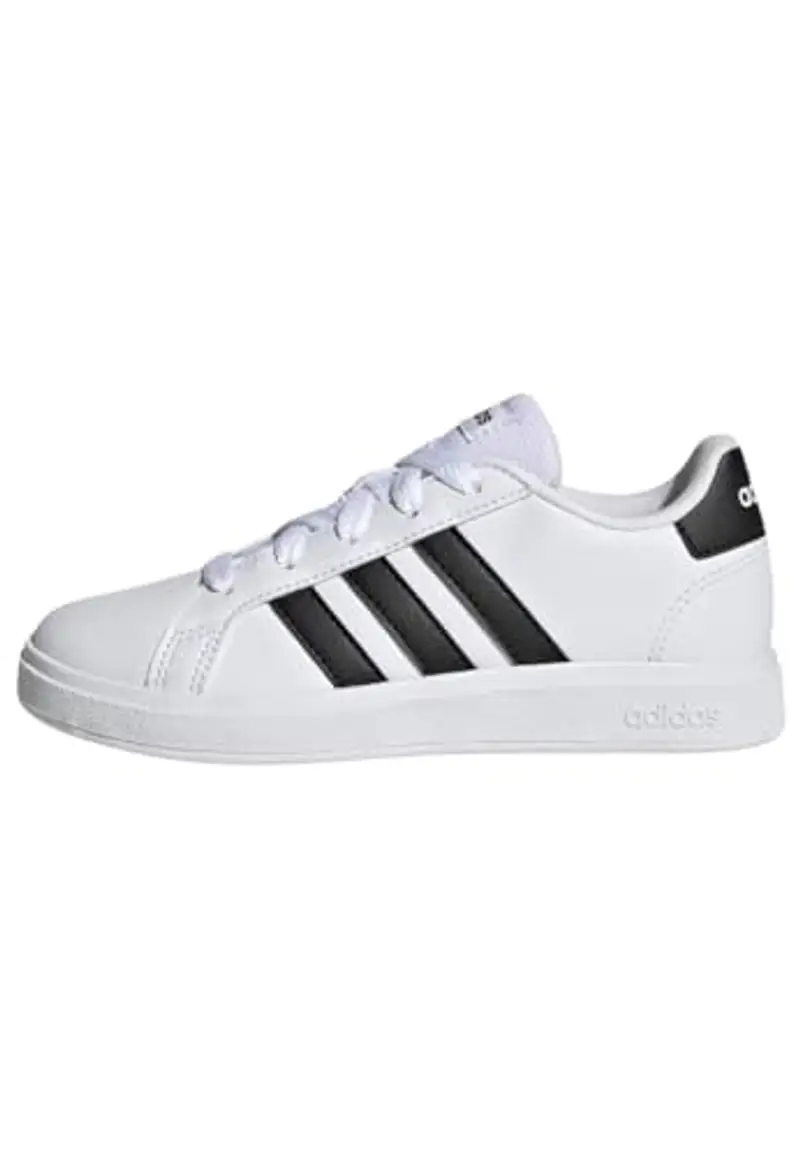 ADIDAS Sneakers Tennis Grand Court Unisex Bambini Ragazzi Bianche/Nere 36 EU