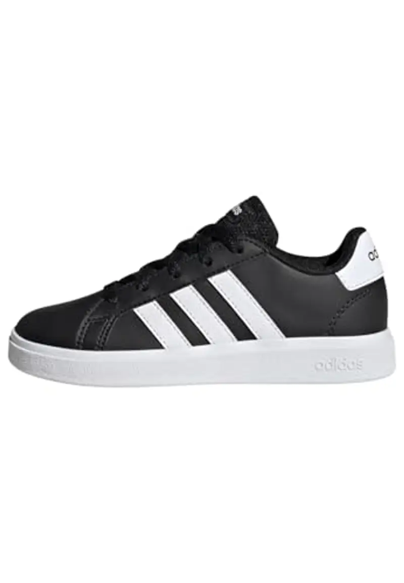 ADIDAS Scarpe Grand Court per bambini e ragazzi, Core Black Cloud White, Taglia 38 2/3 EU