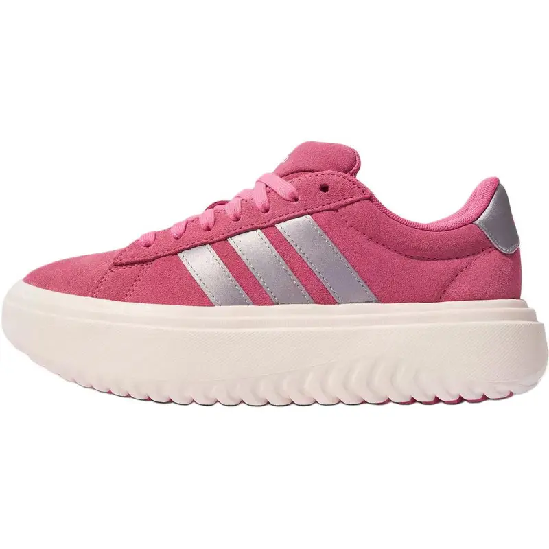 Grand Court Platform Scarpe da Tennis Basse Comode Morbide Sneakers da Donna Rosa KI5138 36