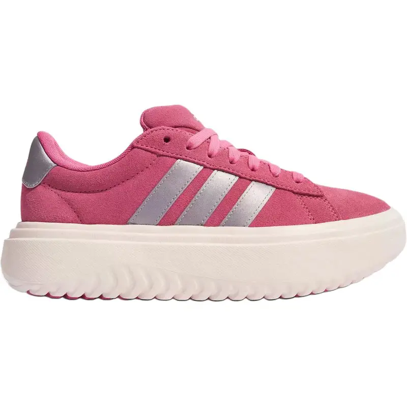 Grand Court Platform Scarpe da Tennis Basse Comode Morbide Sneakers da Donna Rosa KI5138 37⅓ miniatura 3