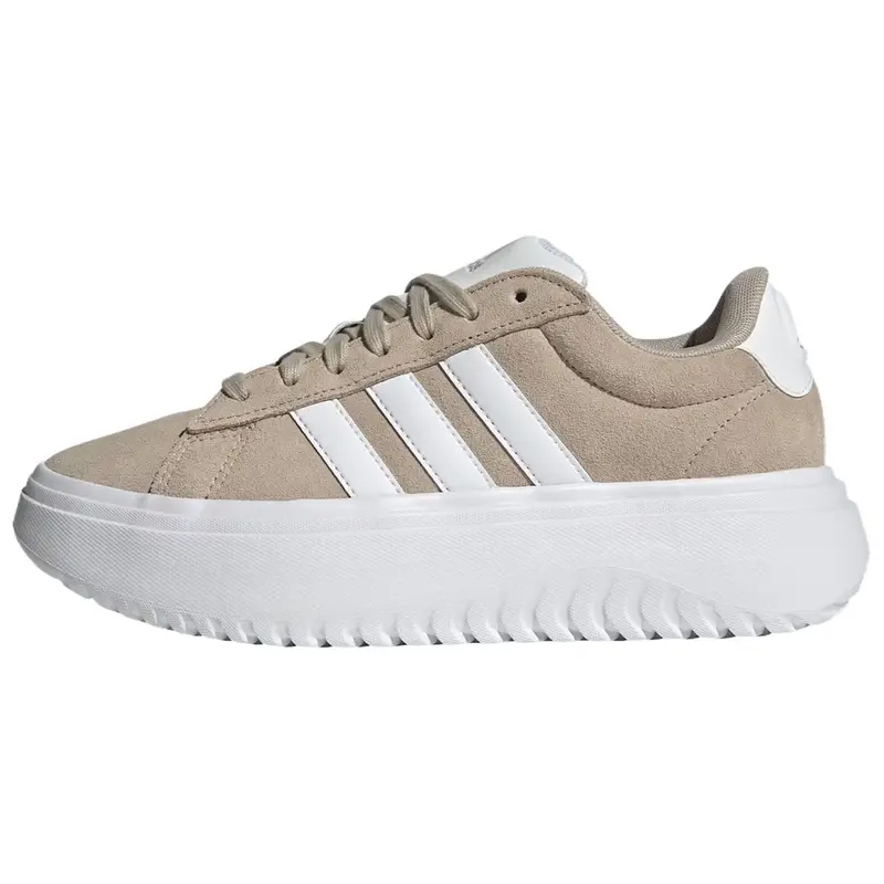 Grand Court Platform Wonder Beige Sneakers da Donna Crema Bianco Nuvola IH2408 36⅔
