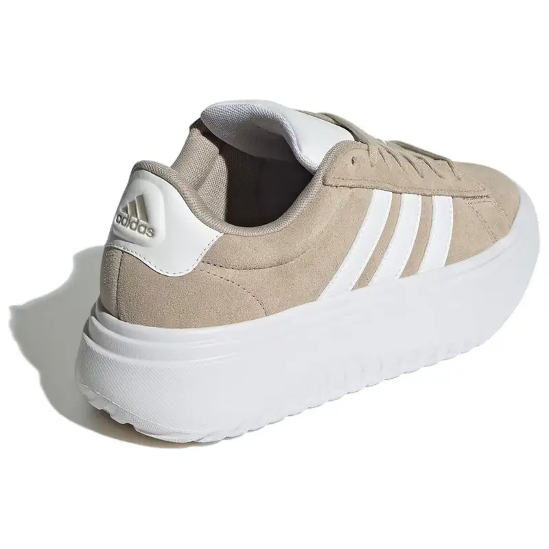 Grand Court Platform Wonder Beige Sneakers da Donna Crema Bianco Nuvola IH2408 36 miniatura 4