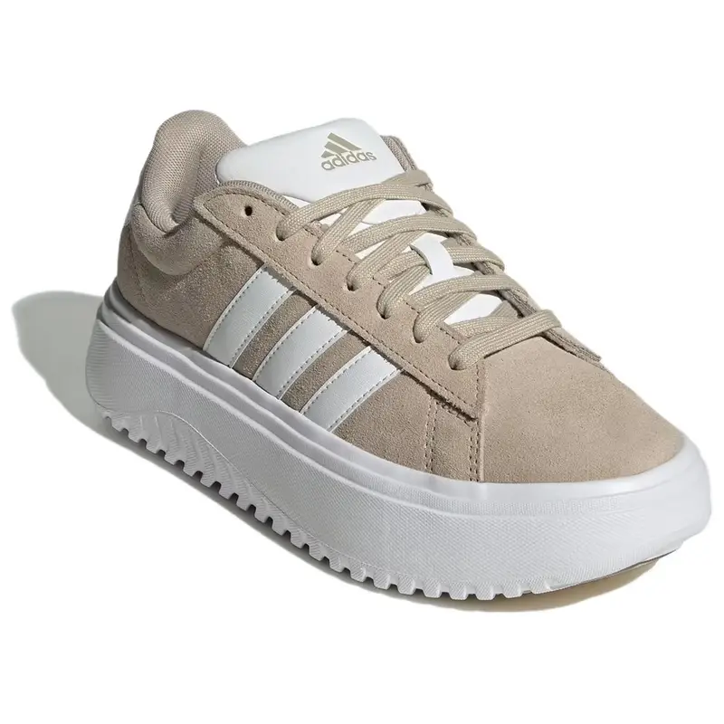 Grand Court Platform Wonder Beige Sneakers da Donna Crema Bianco Nuvola IH2408 38⅔ miniatura 3