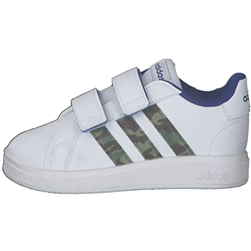adidas Grand Court, Sneakers, Bianco (Ftwr White/Green Oxide/Team Royal Blue), 22 EU miniatura 2