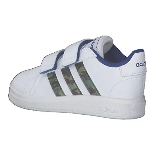 adidas Grand Court, Sneakers, Bianco (Ftwr White/Green Oxide/Team Royal Blue), 22 EU miniatura 3