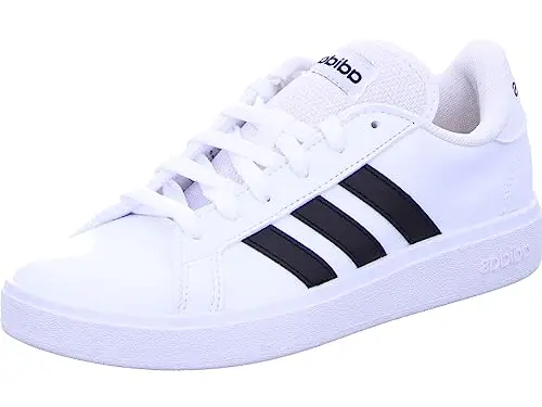 adidas Grand TD Lifestyle Court Casual Shoes, Sneakers, Cloud White/Core Black/Cloud White, 38 EU