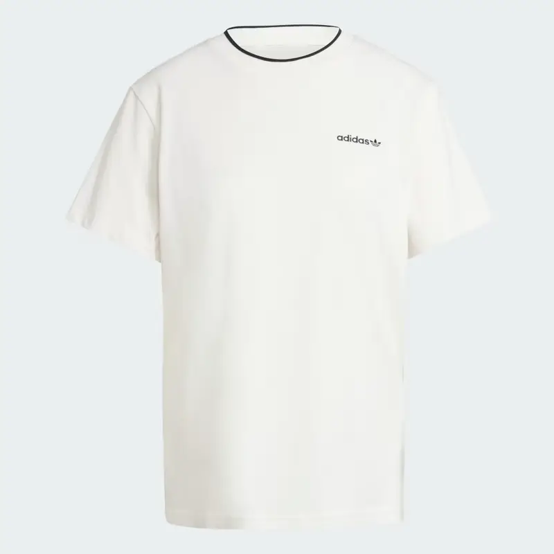 Graphic adidas Sports Loose 3-Stripes Tee Cloud White miniatura 4