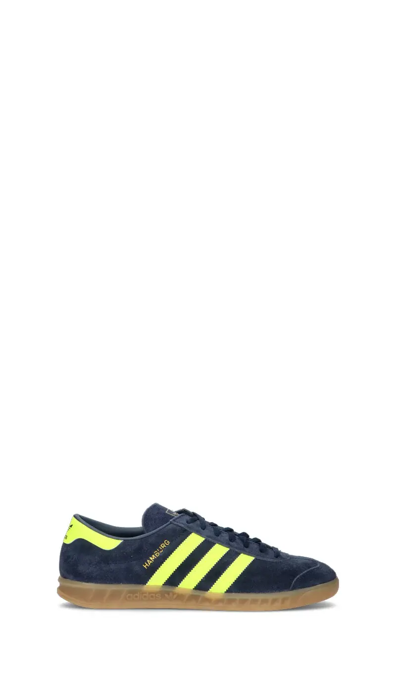 HAMBURG W Sneaker donna blu/gialla in suede Vario