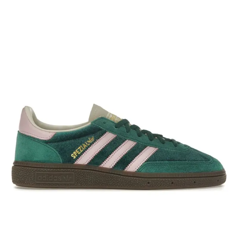 Handball Spezial Verde Collegiale Rosa Velluto Sneakers da Donna Rosa Chiaro Crema-Bianco JI2648 36⅔