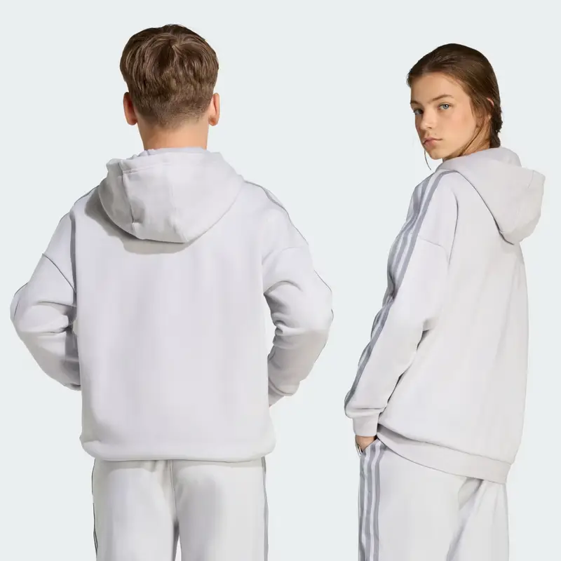 Hoodie adidas x Minecraft Kids Light Solid Grey miniatura 4
