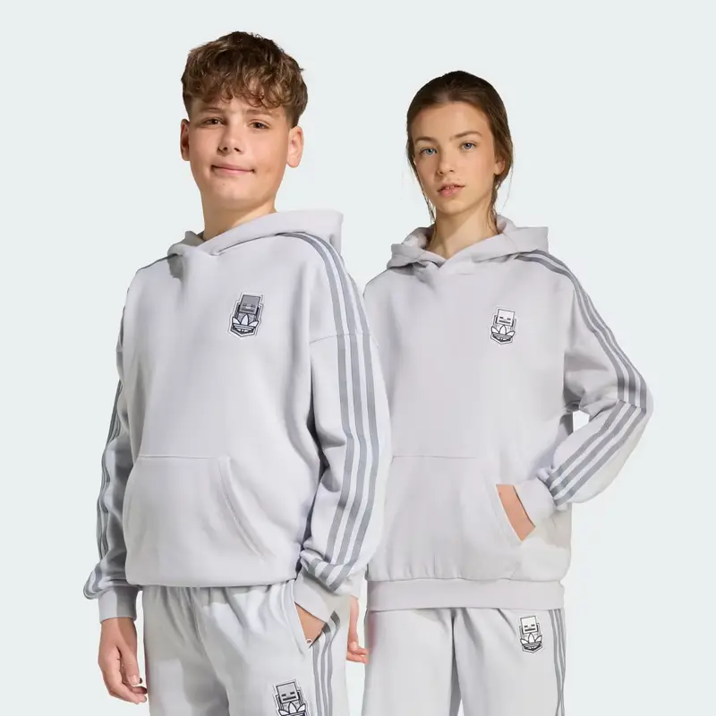 Hoodie adidas x Minecraft Kids Light Solid Grey