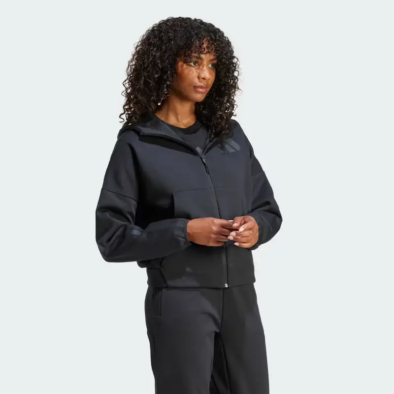 Hoodie adidas Z.N.E. Full-Zip Black miniatura 3
