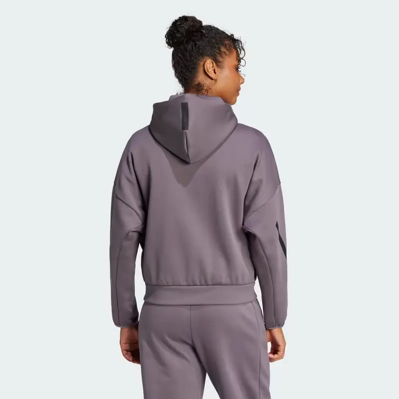 Hoodie adidas Z.N.E. Full-Zip Grey Strata miniatura 2