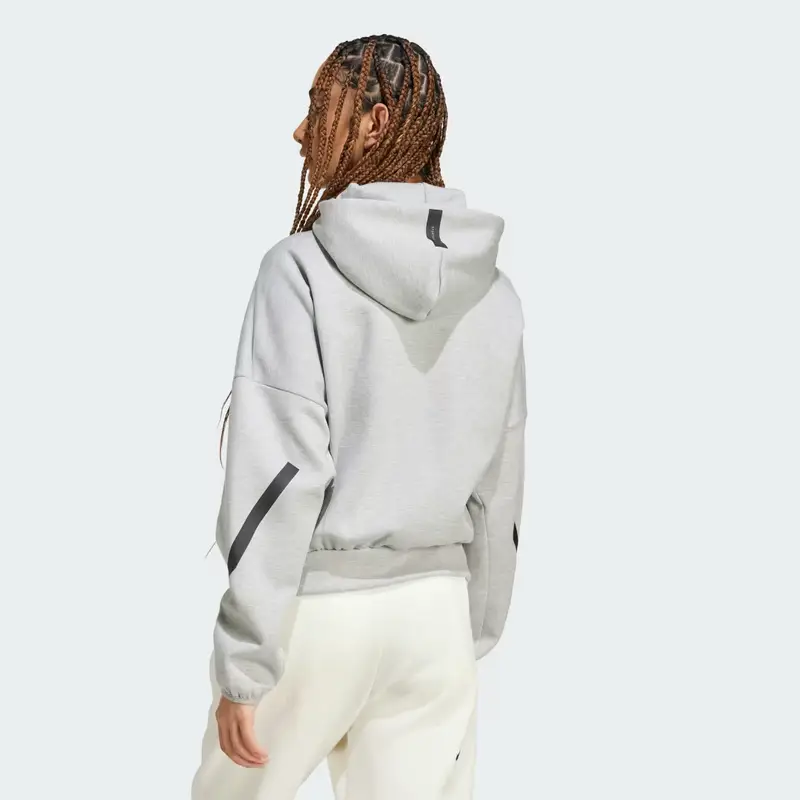 Hoodie adidas Z.N.E. Full-Zip Medium Grey Heather miniatura 2