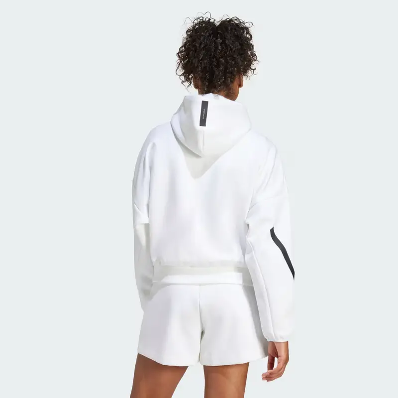 Hoodie adidas Z.N.E. Full-Zip White miniatura 2