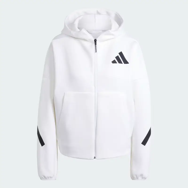 Hoodie adidas Z.N.E. Full-Zip White miniatura 4